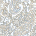 Paisley seamless pattern. damask vector background.